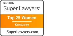 top 25 women in Kentucky super lawyers badge for joyce Merritt
