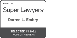 Super Lawyers Badge for Darren Embry